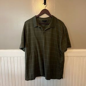 Van Heusen green button front polo XXL B9-27